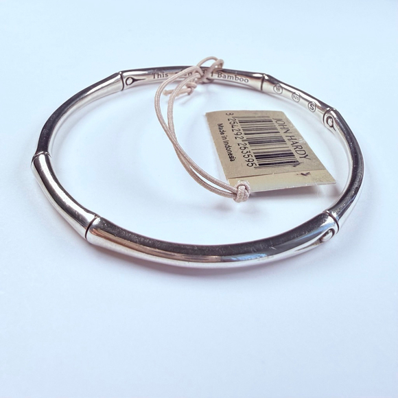 John Hardy Bamboo Slim Bangle Sterling Silver 925 Bracelet Brand New w/ Tag - Picture 1 of 9